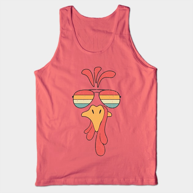 Turkey Face Sunglasses Tank Top by Etopix